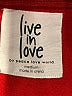 Peace Love World 100% Cotton Red Sweatshirt Size M - photo 7