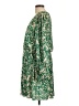 Versona 100% Polyester Print Green Casual Dress Size L - photo 5