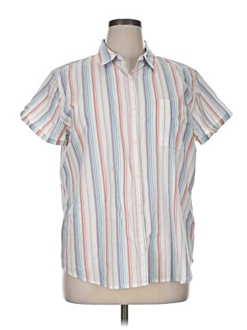 St. John's Bay Short Sleeve Button-Down Shirt (view 1)