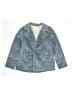 Dondolo 100% Cotton Chevron-herringbone Blue Denim Jacket Size 4 - photo 1