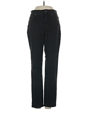 Madewell The Mid-Rise Perfect Vintage Jeans in Clean Black Wash (view 1)