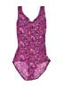 L.L.Bean Paisley Purple One Piece Swimsuit Size 4R - photo 1
