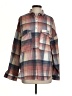 VICI Plaid Brown Long Sleeve Blouse Size S - photo 1