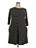 Gilli Stripes Gray Casual Dress Size 1X - photo 1
