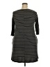 Gilli Stripes Gray Casual Dress Size 1X - photo 2