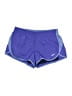 Nike 100% Polyester Color Block Purple Athletic Shorts Size M - photo 1