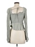 Sim & Sam 100% Rayon Green Long Sleeve Blouse Size M - photo 2