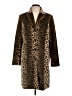 INC International Concepts 100% Polyester Animal Print Brown Coat Size L - photo 1