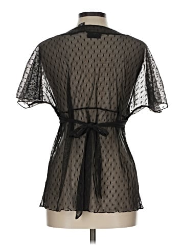 New York & Company Short Sleeve Blouse (view 2)