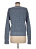 White + Warren Checkered-gingham Blue Pullover Sweater Size M - photo 2