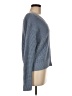 White + Warren Checkered-gingham Blue Pullover Sweater Size M - photo 4