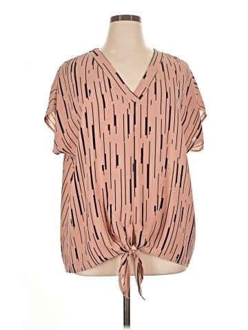 She + Sky Short Sleeve Blouse (view 1)