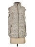 Thread & Supply 100% Polyester Gray Faux Fur Vest Size S - photo 1