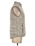 Thread & Supply 100% Polyester Gray Faux Fur Vest Size S - photo 4