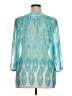 Chico's 100% Polyester Teal 3/4 Sleeve Blouse Size XL (3) - photo 2