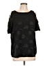 Cooper & Ella 100% Polyester Black Short Sleeve Top Size Lg (3) - photo 1