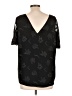 Cooper & Ella 100% Polyester Black Short Sleeve Top Size Lg (3) - photo 2