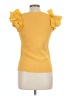 Mittoshop Yellow Short Sleeve Top Size L - photo 2