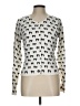 White House Black Market Print Ivory Pullover Sweater Size L - photo 1