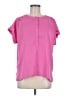 Ann Taylor 100% Polyester Pink Short Sleeve Blouse Size M - photo 1