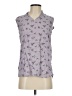 Modern Ambition Purple Sleeveless Button-Down Shirt Size XS - photo 1