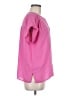 Ann Taylor 100% Polyester Pink Short Sleeve Blouse Size M - photo 4