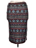Azules Print Teal Casual Skirt Size XL - photo 2