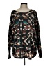 Crazy Train Print Black Pullover Sweater Size L - photo 1