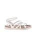 Justice White Sandals Size 3 (youth) - photo 1