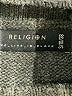 Religion 100% Acrylic Gray Pullover Sweater Size S - photo 7