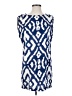 Angie Graphic Blue Casual Dress Size S - photo 1