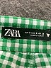 Zara Checkered-gingham Green Casual Pants Size S - photo 7