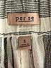 Per Se Stripes Silver Linen Pants Size S - photo 7