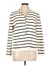 Talbots Stripes Ivory Blazer Size L - photo 1
