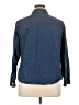 Torrid 100% Cotton Blue 3/4 Sleeve Button-Down Shirt Size 1X Plus (1) - photo 2