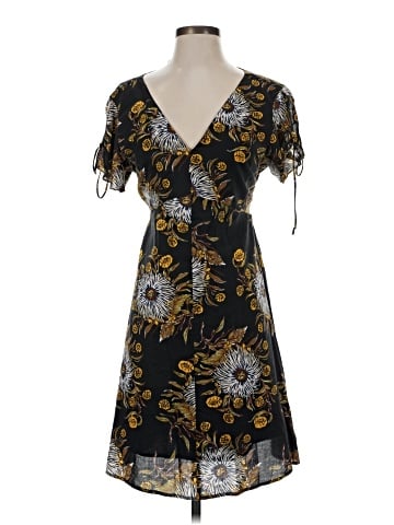 Madewell Open-Back Mini Dress in Painted Blooms (view 1)