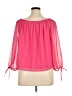 Ann Taylor LOFT 100% Polyester Pink 3/4 Sleeve Blouse Size XL - photo 2