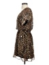 Express 100% Polyester Animal Print Brown Cocktail Dress Size S - photo 5