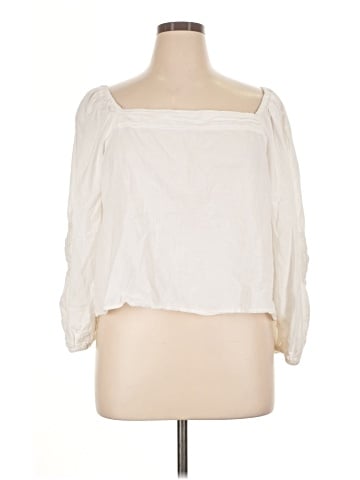 Calligraphie 3/4 Sleeve Blouse (view 1)