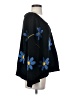 Pol 100% Polyester Floral Black Cardigan Size S - photo 4