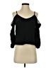 Alice + Olivia 100% Silk Black 3/4 Sleeve Top Size XS - photo 1