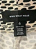 Who What Wear Animal Print Silver Active Pants Size 6 - photo 7