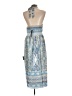 Lulus 100% Polyester Paisley Blue Cocktail Dress Size L - photo 2