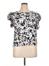 Bobeau 100% Cotton Silver Short Sleeve Blouse Size 1X - photo 1