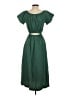 Universal Thread Solid Green Casual Dress Size XS - photo 2