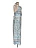 Lulus 100% Polyester Paisley Blue Cocktail Dress Size L - photo 4
