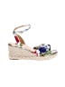 Nine West Floral White Wedges Size 12 - photo 1