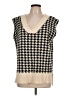 Unbranded 100% Acrylic Houndstooth Tan Sweater Vest Size L - photo 1