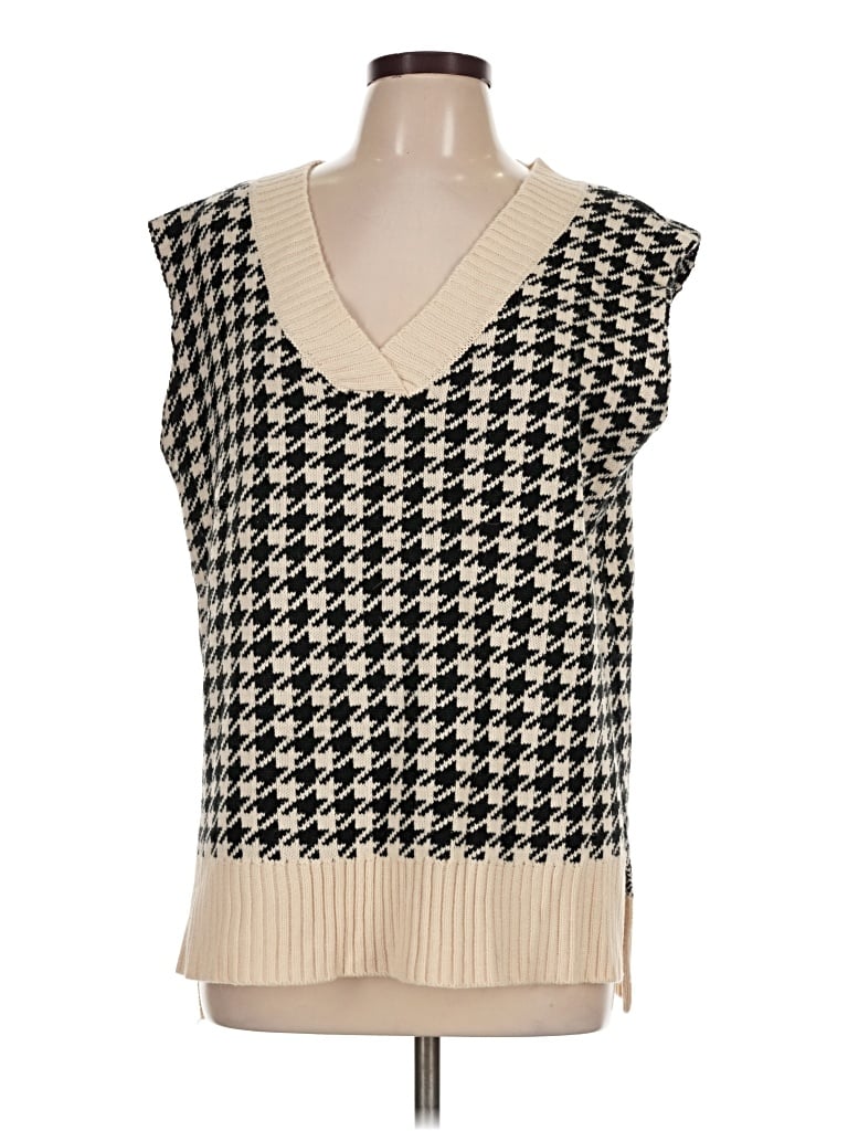 Pre-owned Unbranded Sweater Vest In Tan