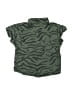 Munster Animal Print Green Short Sleeve Button-Down Shirt Size 2 - photo 2